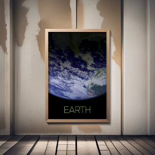Rymden, Cosmos, Solar System, Planet Earth Fototryck