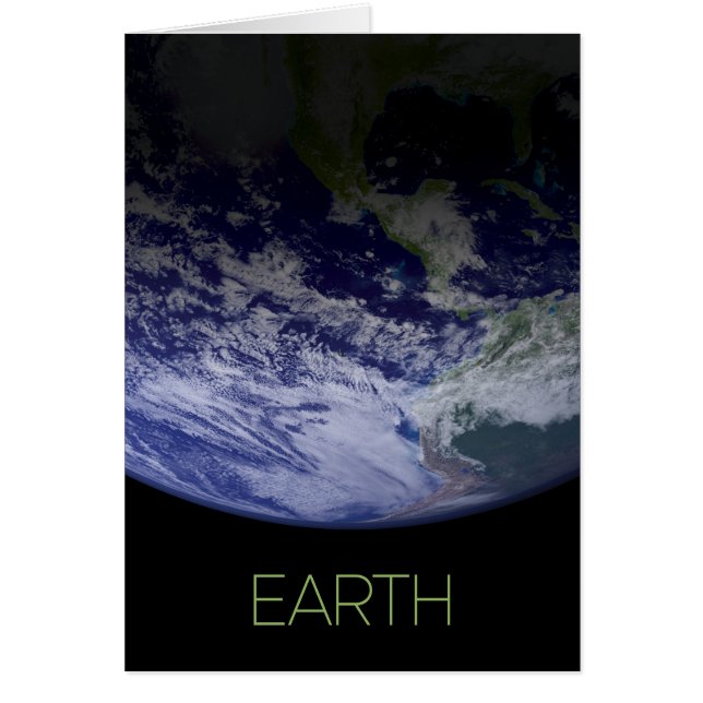 Rymden, Cosmos, Solar System, Planet Earth Hälsningskort (Framsidan)