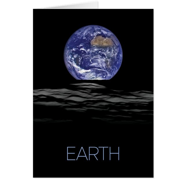 Rymden, Cosmos, Solar System, Planet Earth Hälsningskort (Framsidan)