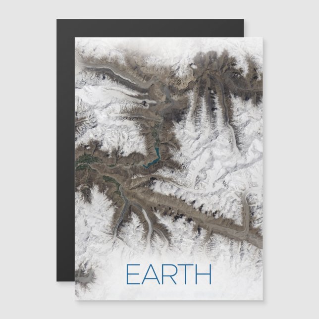 Rymden, Cosmos, Solar System, Planet Earth Magnetisk Inbjudningskort (Fram/baksida)