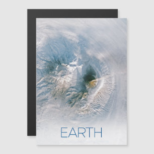 Rymden, Cosmos, Solar System, Planet Earth Magnetisk Inbjudningskort
