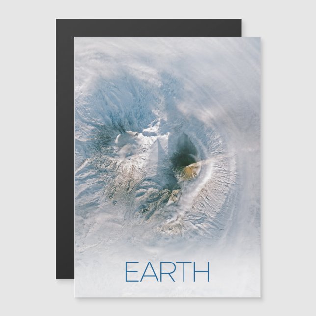 Rymden, Cosmos, Solar System, Planet Earth Magnetisk Inbjudningskort (Fram/baksida)
