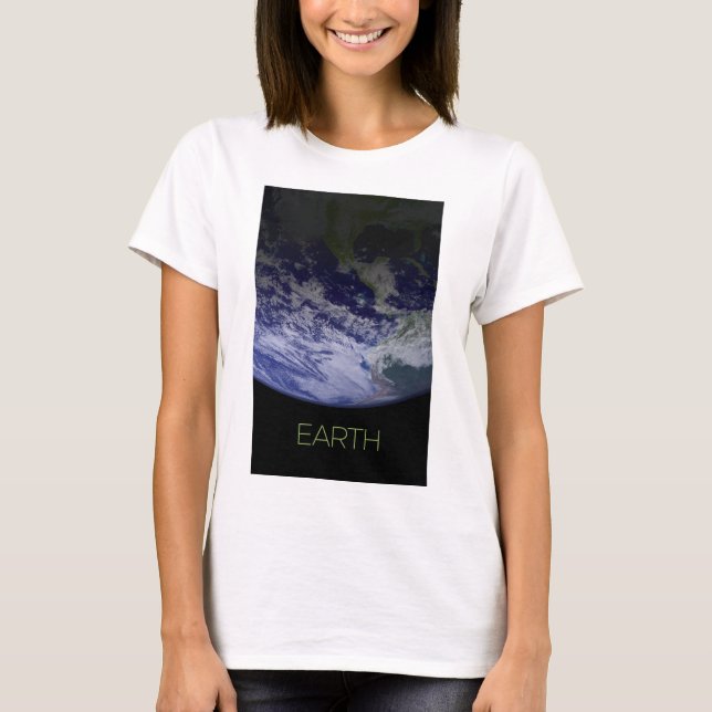 Rymden, Cosmos, Solar System, Planet Earth T Shirt (Framsida)