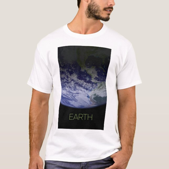 Rymden, Cosmos, Solar System, Planet Earth T Shirt (Framsida)