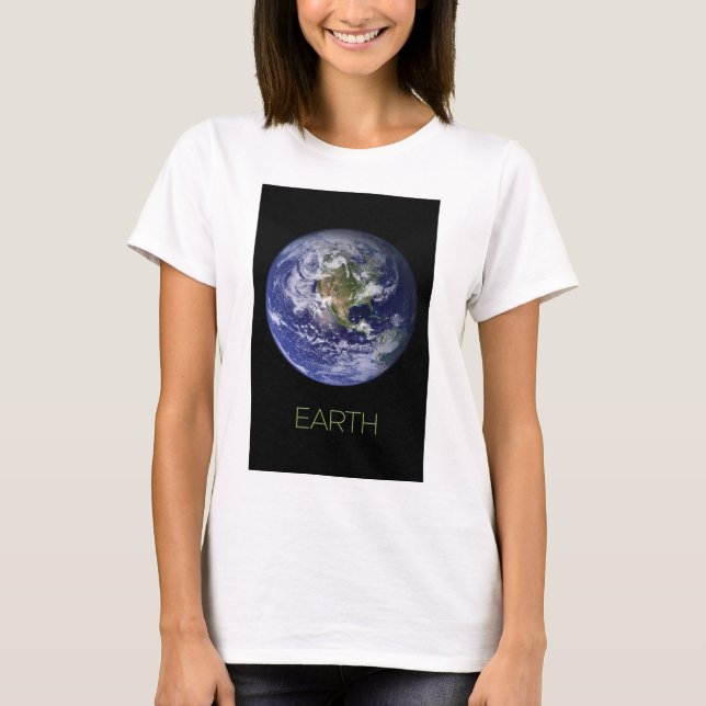 Rymden, Cosmos, Solar System, Planet Earth T Shirt (Framsida)