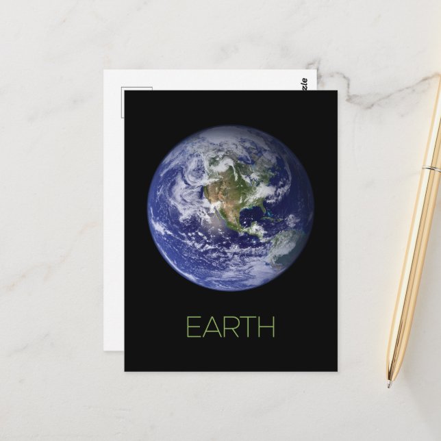 Rymden, Cosmos, Solar System, Planet Earth Vykort (Fram/Back In Situ)