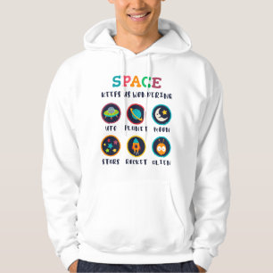 Rymden får oss att undra hoodie