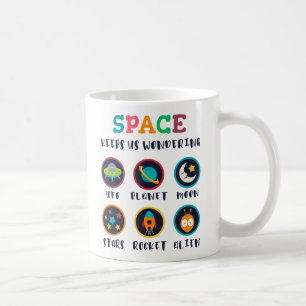 Rymden får oss att undra kaffemugg
