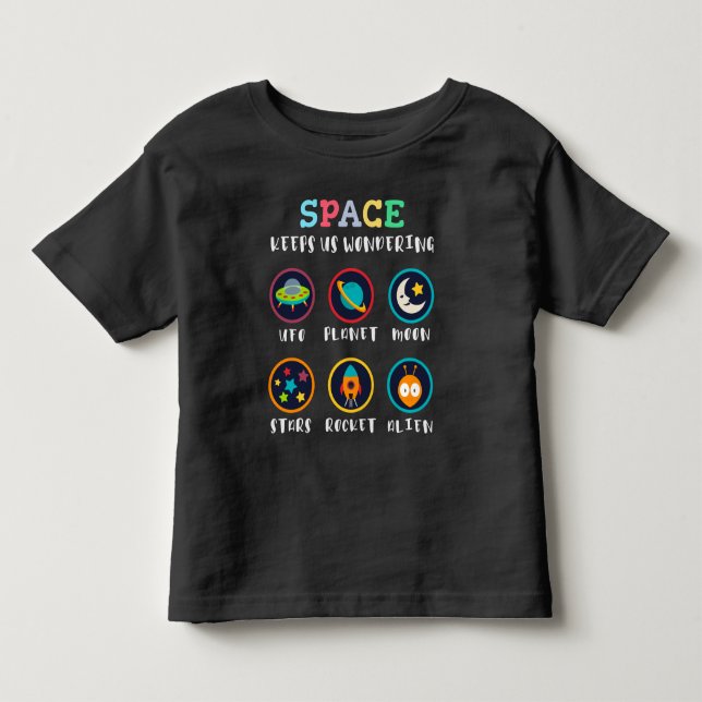 Rymden får oss att undra t shirt (Framsida)