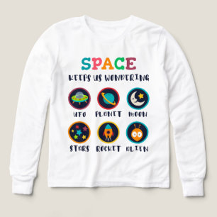 Rymden får oss att undra t shirt
