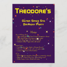 Rymden Födelsedagsfest