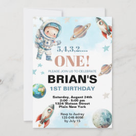 Rymden första födelsedag inbjudningar