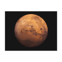Rymden Fullt Färg vid planeten Mars