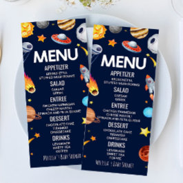 Rymden Galaxy Baby Shower Food Meny
