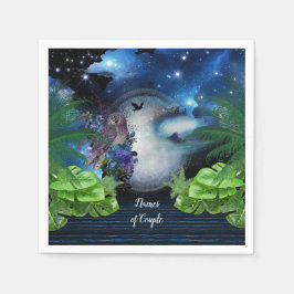 Rymden Galaxy Bröllop Decor Pappersservett