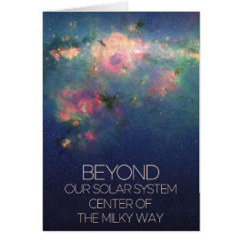 Rymden, Galaxy, centrum för mjölkkorgen Hälsningskort