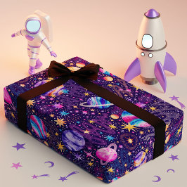Rymden Galaxy med Planets Galaxies och Stars Presentpapper