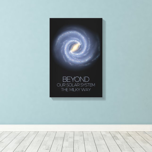 Rymden, Galaxy, Milky Way, Cosmos, Universe Canvastryck (Insitu (trägolv))