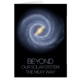 Rymden, Galaxy, Milky Way, Cosmos, Universe Hälsningskort