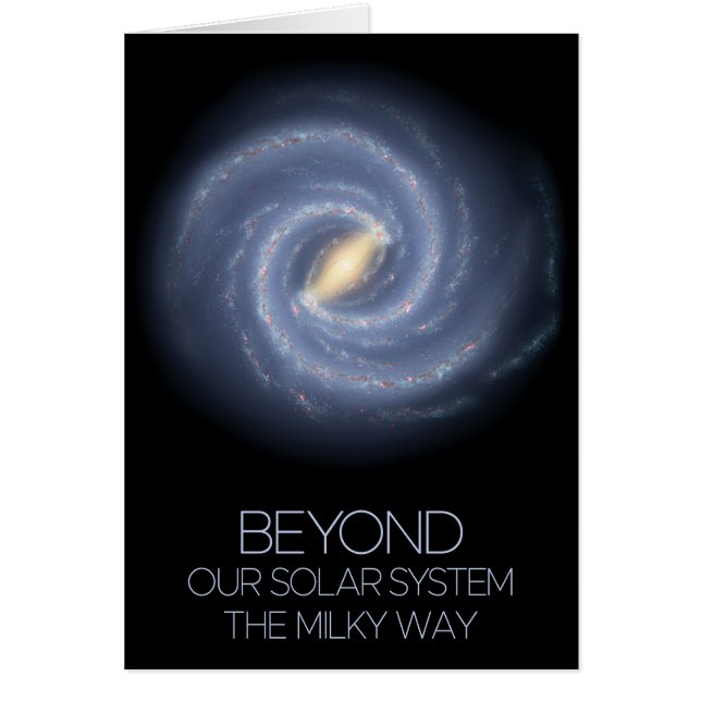 Rymden, Galaxy, Milky Way, Cosmos, Universe Hälsningskort (Framsidan)