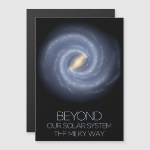 Rymden, Galaxy, Milky Way, Cosmos, Universe Magnetisk Inbjudningskort