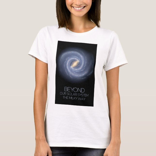Rymden, Galaxy, Milky Way, Cosmos, Universe T Shirt (Framsida)