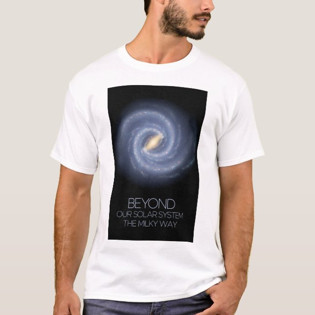 Rymden, Galaxy, Milky Way, Cosmos, Universe T Shirt (Framsida)