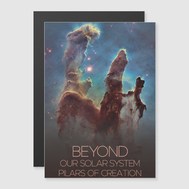 Rymden, Galaxy, Mjölkaktig väg, skapelaterade pilo Magnetisk Inbjudningskort (Fram/baksida)