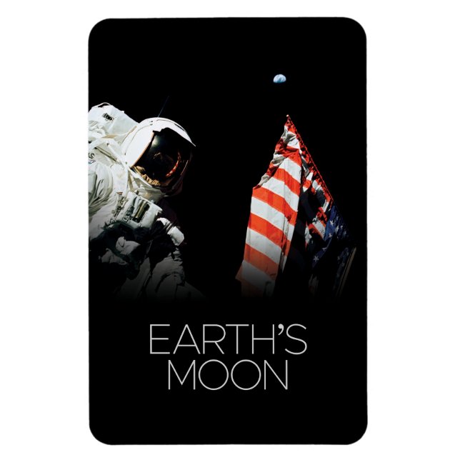 Rymden, Galaxy, Solar System, Jordens Måne Magnet (Vertikal)