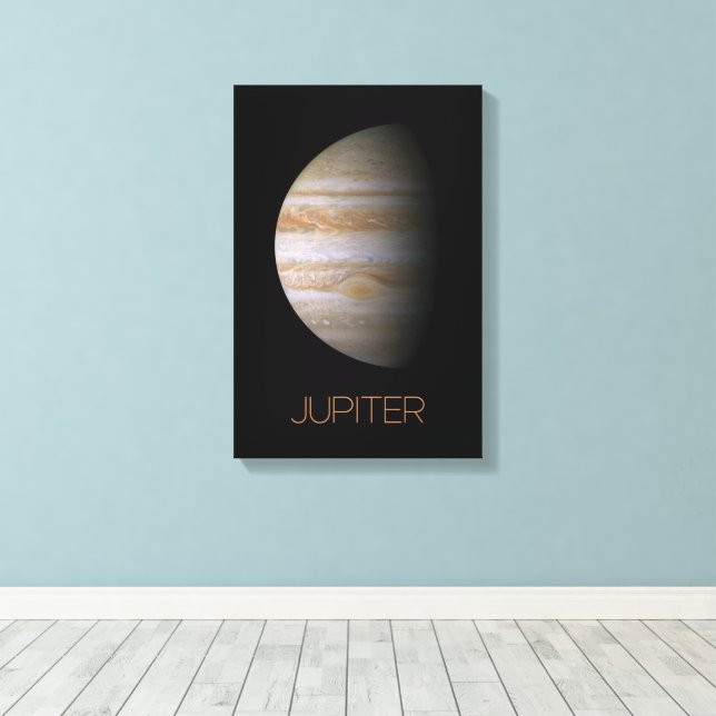 Rymden, Galaxy, Solar System, Planet Jupiter Canvastryck (Insitu (trägolv))