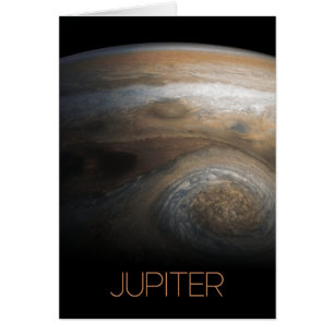 Rymden, Galaxy, Solar System, Planet Jupiter Hälsningskort
