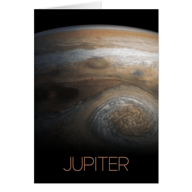 Rymden, Galaxy, Solar System, Planet Jupiter Hälsningskort (Framsidan)