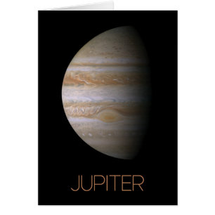 Rymden, Galaxy, Solar System, Planet Jupiter Hälsningskort