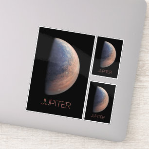 Rymden, Galaxy, Solar System, Planet Jupiter Klistermärken