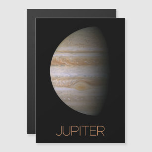 Rymden, Galaxy, Solar System, Planet Jupiter Magnetisk Inbjudningskort