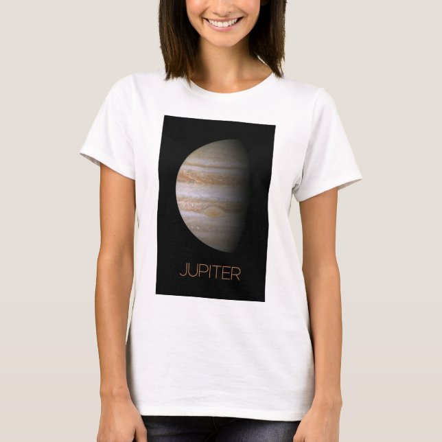 Rymden, Galaxy, Solar System, Planet Jupiter T Shirt (Framsida)