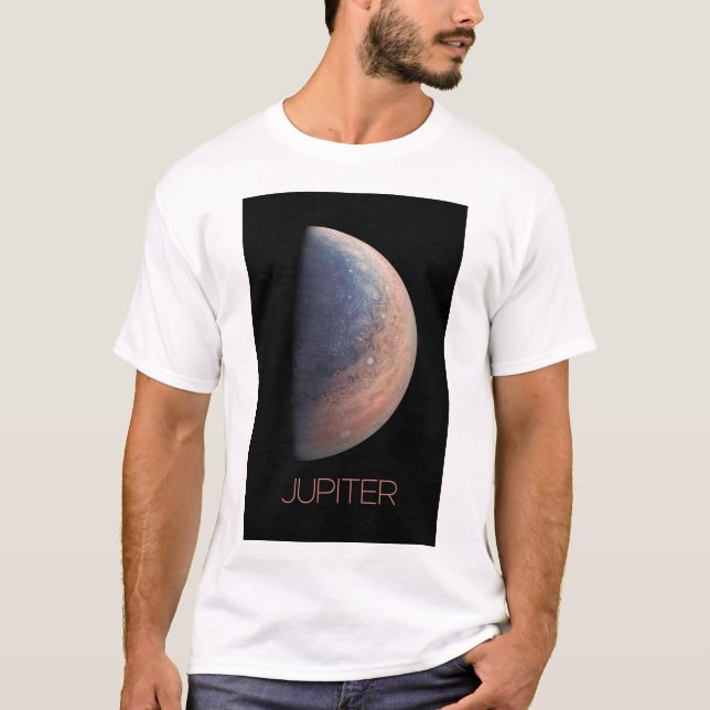 Rymden, Galaxy, Solar System, Planet Jupiter T Shirt (Framsida)