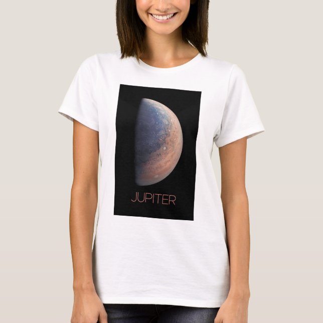 Rymden, Galaxy, Solar System, Planet Jupiter T Shirt (Framsida)