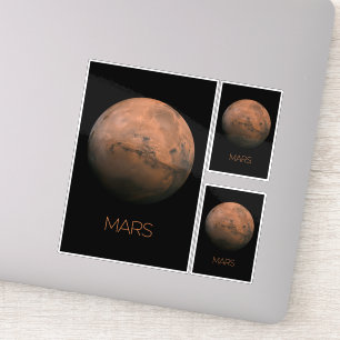 Rymden, Galaxy, Solar System, Planet Mars Klistermärken
