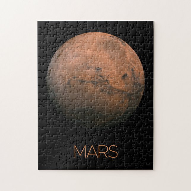 Rymden, Galaxy, Solar System, Planet Mars Pussel (Vertikal)