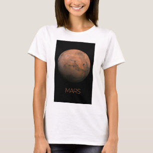 Rymden, Galaxy, Solar System, Planet Mars T Shirt