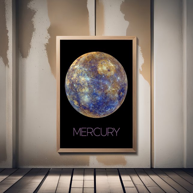 Rymden, Galaxy, Solar System, Planet Mercury Fototryck (Skapare uppladdad)