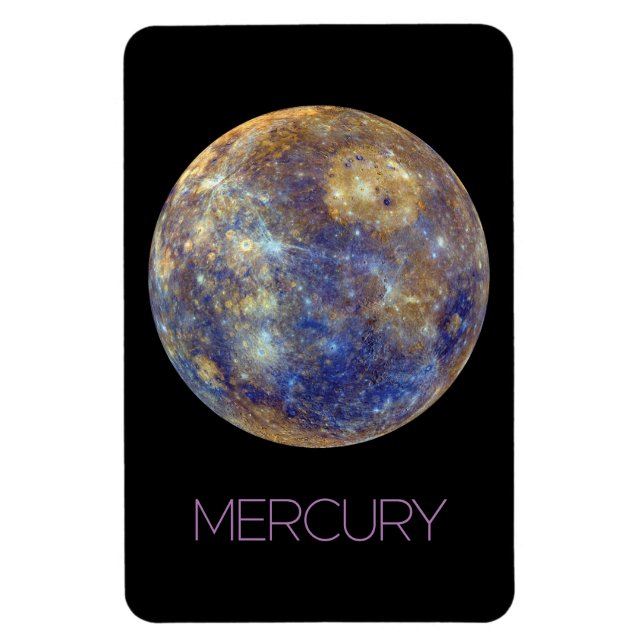 Rymden, Galaxy, Solar System, Planet Mercury Magnet (Vertikal)