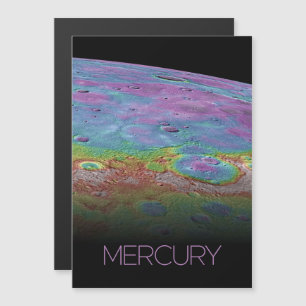 Rymden, Galaxy, Solar System, Planet Mercury Magnetisk Inbjudningskort