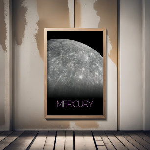 Rymden, Galaxy, Solar System, Planet Mercury Poster