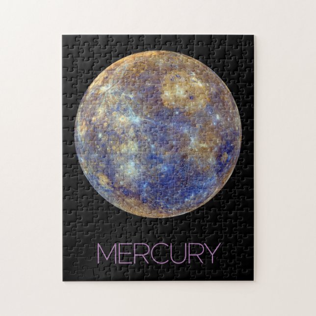 Rymden, Galaxy, Solar System, Planet Mercury Pussel (Vertikal)