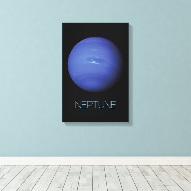 Rymden, Galaxy, Solar System, Planet Neptune Canvastryck (Insitu (trägolv))