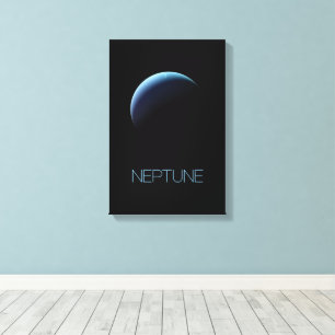 Rymden, Galaxy, Solar System, Planet Neptune Canvastryck