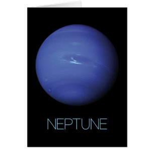 Rymden, Galaxy, Solar System, Planet Neptune Hälsningskort