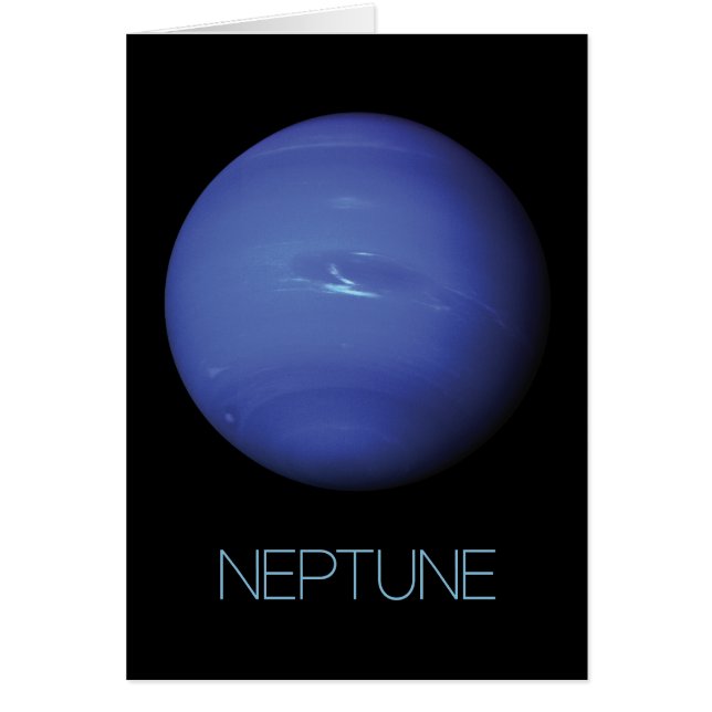 Rymden, Galaxy, Solar System, Planet Neptune Hälsningskort (Framsidan)